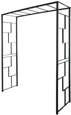 Arche de Jardin Linéale en Tube carré de 25 mm - 155x50x198 cm - Anthracite - Made in France