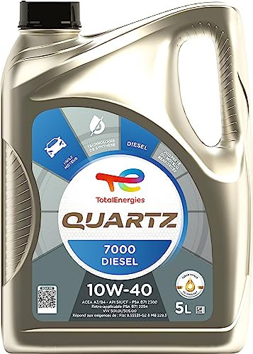 TotalEnergies Quartz 7000 Diesel 10W-40, Huile moteur, 5 litres