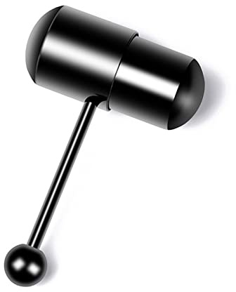 Hyclam Anello vibrante per lingua in acciaio inox, piercing per lingua, piercing per lingua vibrante, gioiello per il corpo, decorazione alla moda