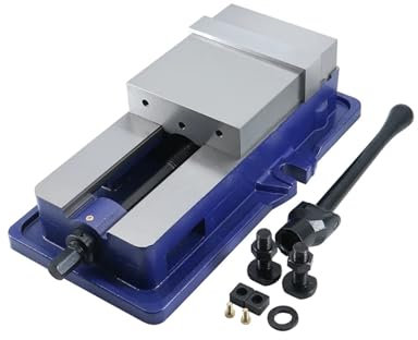 PMZZHUPVR CNC Hardened Metal 6 Milling Machine Bench Clamping Lock Down Vise 6 Inch Jaw Width Press Vice Clamp