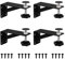 4 PCS Undermount Sink Brackets for Narrow Cabinet, Undermount Sink Repair kit, Sink Bracket for Kitchen