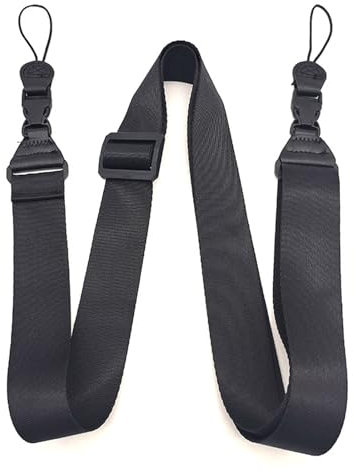 Plipdhy Correa Ajustable de Hombro,Correa de Hombro Camara,Ajustable Correa de Cámara,Correas el Cuello de la Cámara con Liberación Rápida Negro,Repuesto Multifuncional para iPad,Portátil