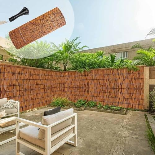 Générique Clôture D'intimité en Roseau Brise-Vue en Bambou Rouleaux De Clôture décorative Pare-Soleil Clôture De Protection pour Arrière-Cour Pergola Taille Personnalisée