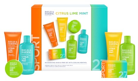 Baylis & Harding Citrus, Lime & Mint Men's Invigorating Shower & Prep Gift Set - Vegan Friendly