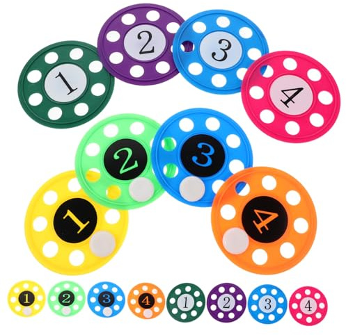 HEALSOPTHY 16pcs Diving Discs and Swimming Pool Toys for Boys and Girls, Numbered Underwater Retrieval Discs, Summer Water Play and Swim Training Set for Hand-eye Coordination