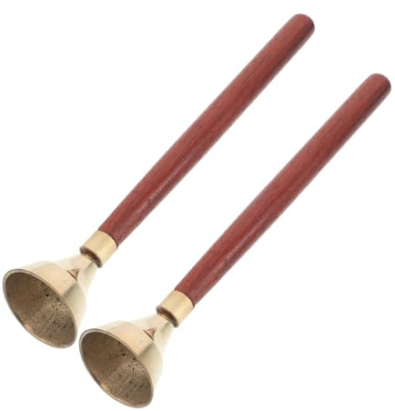 Hemobllo Orff Slagverksset med Trähandtag Barnvänlig Handklocka för Musikundervisning Hållbar och Pålitlig Percussion för Förskola och Klassrum Pedagogisk Musikalisk Leksak för Pojke Flicka