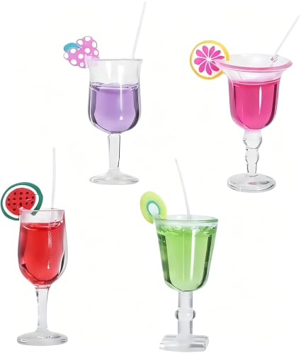 Set di 4 mini bar in scala 1:12, bottiglie di vino e cocktail in resina iperrealistica per cucine della casa delle bambole, modelli architettonici e oggetti di scena fotografici