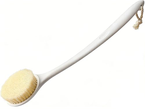 elzle Spazzola Schiena Doccia, 38cm Spazzola Corpo per Uso Asciutto e Bagnato, Esfoliare e Massaggiare Delicata, Spazzole da Bagno per Adulti e Bambini