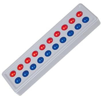 SCHUBI Abaco 20: Modell A 10/10 Kugeln (rot/blau)