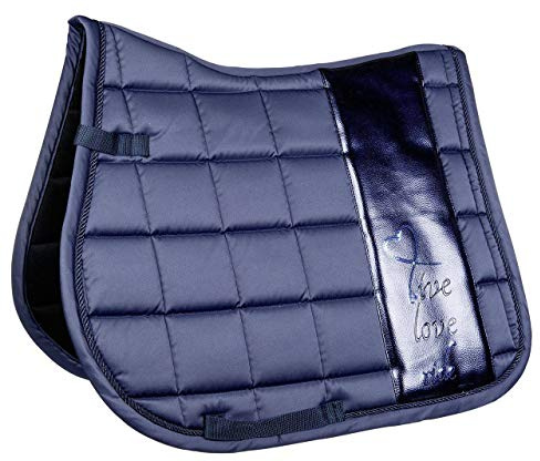 HKM 4057052305139 Tapis de Selle – Métallique-6900 Bleu foncé Polyvalent