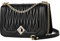 Travistar Handtaschen Damen mit Gold Kette Schulterriemen Kleine Umhängetasche Damen Crossbody Bag Mode Luxuriös Steppdecke Tasche Schultertasche Abendtasche Citytasche PU Leder, Schwarz