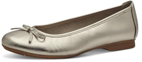 Jana Ballerines avec Noeud Vegan, Or (Champagner), 39 EU