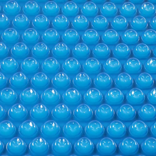 VINGLI 12Mil Solar Pool Cover, Rectangle Solar Blanket-Heavy Duty Solar Pool Cover for Above Ground Pool-Pool Solar Cover for Inground Pool (Blue, 12'x24' Rectangular)