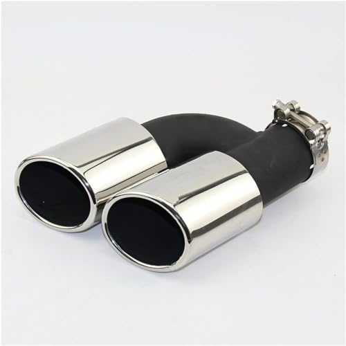 GwwEi6 Terminale Scarico Auto per Audi A4 A5 A6 A7 À Modifier S4 S5 S6 S7,Tubo Terminale Scarico Posteriore in Acciaio Inossidabile Marmitta Tubi finali Auto