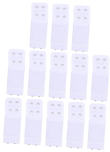 LIGIGWASH Prolunghe Elastiche Per Reggiseno 2 Ganci 2 File in Poliestere e Metallo Regolabili Per Donna Comode Estensioni Cintura Per Lingerie Uso Quotidiano