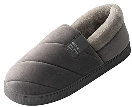 Generisch Zapatillas de estar por casa para hombre con suela gruesa - Zapatillas de invierno para mujer y hombre, zapatillas cálidas, pantuflas mullidas, pares de pantuflas de fieltro, cómodas botas