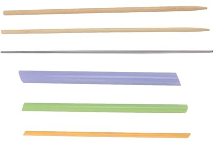 RiToEasysports 3 Piezas de Torneadores de Tubos de Tela Material Premium Kit de Tela de Giro Rápido para Coser, Hogar Compacto y Liviano, Bambú/Acero Inoxidable/Plástico 9.8in/7.3in para la Mayoría