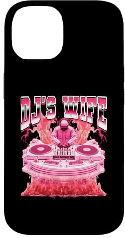 Tocadiscos DJ's Wife Disc Jockey Estilo Bootleg de los 90 Carcasa para iPhone 14