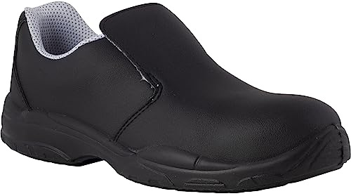 REPOSA Nurse - Chaussures de Travail Homme et Femme avec Embout de Sécurité en Composite, Chaussure Medicale et Cuisine Fermée sans Lacets, Chaussure Medicale Femme et Homme Antidérapant et Antichoc