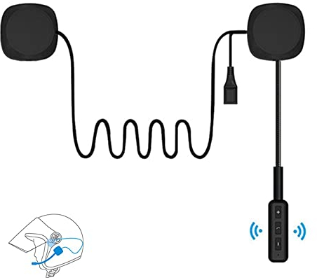 OBEST Motorrad Bluetooth Headsets 5.0Funkkopfhörer Motorrad Sturzhelm zubehör, kabellos, Freisprecheinrichtung, Musikanrufsteuerung mit Mikrofon, Weitgehend kompatibel mit verschiedenen