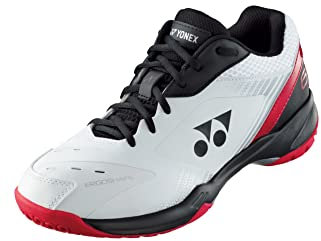 Yonex Power Cushion 65X SHB65X3EX Herrenschuhe (Weiß/Rot) (Herren 7,5 / Damen 9 / 25,5 cm / EUR 40), Weiß/Rot, 40 EU
