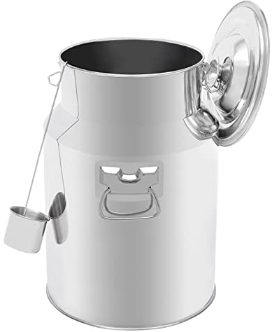 Bricco per il latte in acciaio inox 201, ermetico, per il vino, per il latte, per il tè, multifunzione, con guarnizione in silicone, resistente, 14 l, 28 l (28 l)