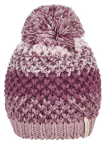 Sterntaler Mädchen Bommelmütze Farbverlauf Beanie-Mütze, Purpur, 49