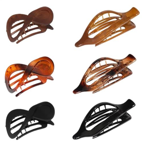 Pinza plana para mujer, pinzas horizontales de plátano, antideslizantes, accesorios para la cabeza, cómodas pinzas para el pelo para mujeres, novia, madre, esposa