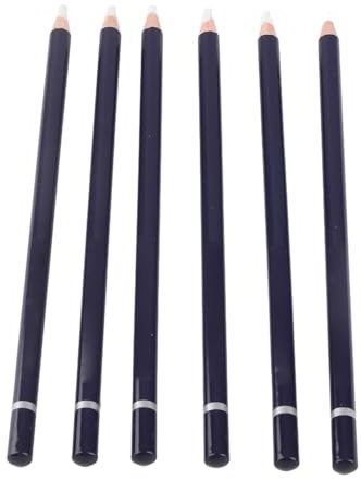 RiToEasysports Gomme à Crayon en Bois de Première qualité, Facile à Effacer, Prise en Main Confortable, Ensemble de 6 Pièces pour Croquis au Fusain, Idéal pour les Artistes et les Amis