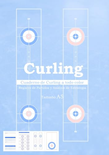 Curling Cuaderno de Curling a todo color Registro de Partidos y Análisis de Estrategia Tamaño A5