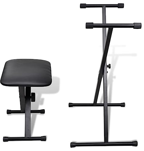 Genérico Juego de Taburete y Soporte Ajustable para Teclado,Arte y Ocio,Hobbies y Artes Creativas,Accesorios para Instrumentos Musicales y de Orquesta,Banquetas y taburetes,70032