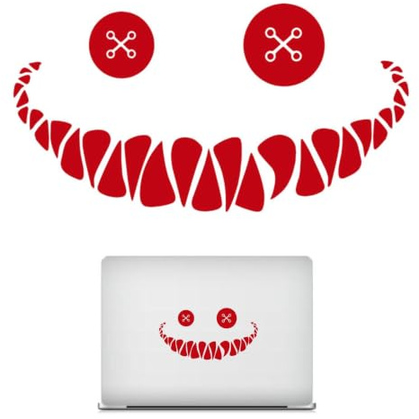 Bilfönsterdekaler Smile Face, Smile Sticker Roliga dekaler bilklistermärken | Bil klistermärke Rolig lastbilsväggdekal för interiörglas, bärbara datorer, bagage, bagage, lastbilar, väggar, elcykla
