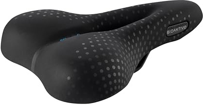 Selle San Marco Unisexe – Adulte BIOAKTIVE Trekking Open Fit – Selle en Gel – Noir – L