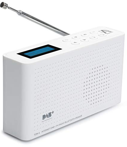[ Test GUT *] Anadol 4in1 IDR-1 Radio - tragbares Internetradio - DAB DAB+ & FM fähig - Bluetooth Lautsprecher & WiFi - tragbare Musikbox mit integriertem Akku - Mini Radio mit Kopfhöreranschluss