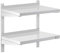 Royal Catering RCWR-600.4 Wandbord 2 Ablagen 40 x 60 cm Regal Edelstahlregal Küchenregal Edelstahl 40 kg