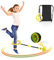 Kqpoinw Kinder Blinkender Springring, Knöchelsprungball Glühender Springender Ball Blinkender Sprungball Kinder Outdoor Spielzeug, Faltbarer Flash Jumping Ball,Swing Wheel mit Lichtrad