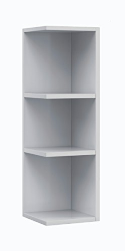 habeig Eckregal Mehrzweckregal Regal Badregal Badschrank weiß Bad, 65 cm hoch 5081