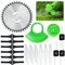 Kuaman 18 Pcs Cordless Strimmer Blades Replacement Accessories, Grass Strimmers Metal Blades Set, Spare Garden Strimmer Blades, Stainless Steel Blades for Mowing Lawns