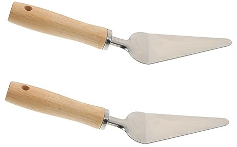 NAMOARLY 2pezzi Paletta Per Pizza Inossidabile Con Manico Utensili Da Cucina Per Torte e Formaggi Strumenti Pratici Per Pizzerie e Cucine Casalinghe