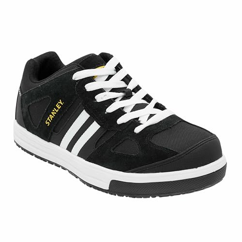 STANLEY Berwick Low Lightweight, Steel Safety Toe Work Trainer for Men, Black, UK9