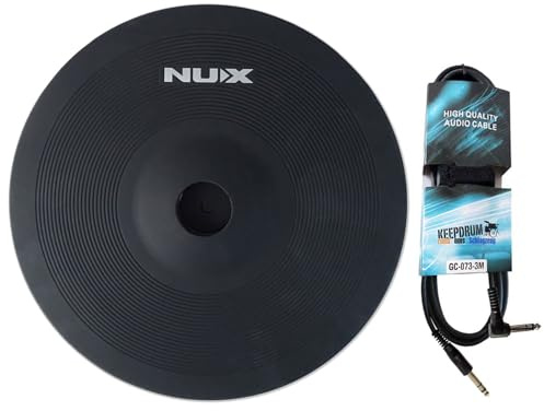 Nux DM8-Cymbal Pad E-Drum Cymbal 12 Inch with Keepdrum Cable