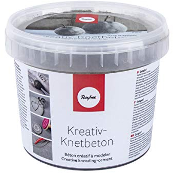 Rayher Cemento Creativo Calcestruzzo modellabile, secchiello da 1,5kg Colore Grigio chiaro, 34445000