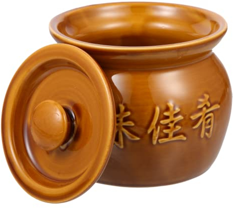 DOITOOL Nest Mit Kochgeschirr Französisch Gedünstete Kokotte Kochen Hausgemacht Pudding Ei Ml Medizinischer Deckel Topf Häuslich Irdene Schüssel Für Vögel Eintopf Dolsot Chinesisch