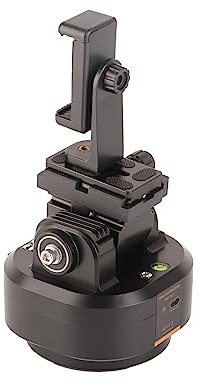 Motorisierter Schwenk-/Neigekopf mit Automatischer Gesichtsverfolgung, 2,4 G Kabellose Kabellose Fernbedienung, Panorama-Stativkopf für DSLR-Kameras, Camcorder, Smartphones, Stativ