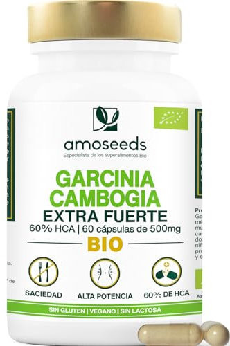 Garcinia Cambogia BIO | Acción rápida, 2000mg / día | Alta concentración, 60% HCA | Saciedad, Línea | 100% Natural y Orgánico | Primera Calidad