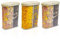 Deli Kitchen 5 Liter BPA free Cereal Storage Containers 2-in-1 Box, Plastic Food Storage Container with Airtight lids, Durable, Stackable Kitchen Dispenser for Cereals (Pack of 3)
