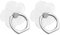 Transparent Phone Ring Holder Stand 2Pcs 360° Rotation Cell Phone Grip Mobile Finger Kickstand Hand Grip for Cell Phone Tablet Case Accessories