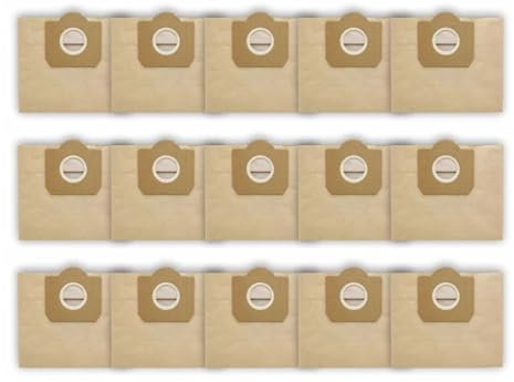 Accesorio de vacío Bolsa for Polvo Compatible con aspiradoras KARCHER WD3 Premium, WD 3300 M, WD 3200, WD3500 P, 6959-130, RB88, RU100, RU101, A2204 y A2656.(15PCS)