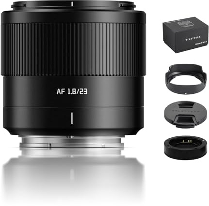 TTARTISAN AF 23 mm F1.8 för E-Mount, AF 23 mm f/1.8 APS-C Prime objektiv (E-fattning)
