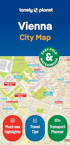 Lonely Planet Vienna City Map: Durable, Waterproof, Easy-Fold Planning Map with Attractions & Walking Tours (Compact City Planning Maps)